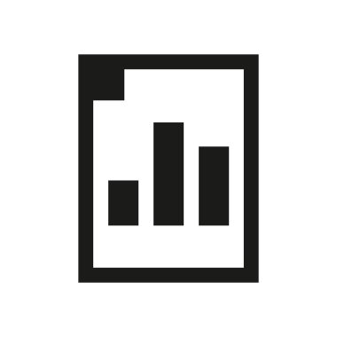 Beyaz arka plan üzerinde mali veri simgesi kavramı