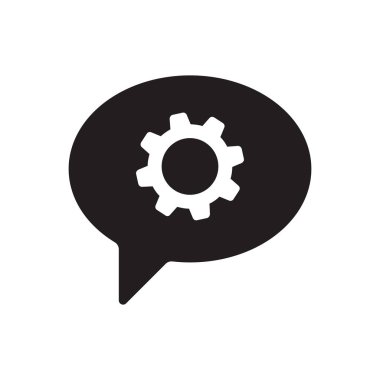 Teknik destek simgesi kavramı beyaz arka plan üzerinde