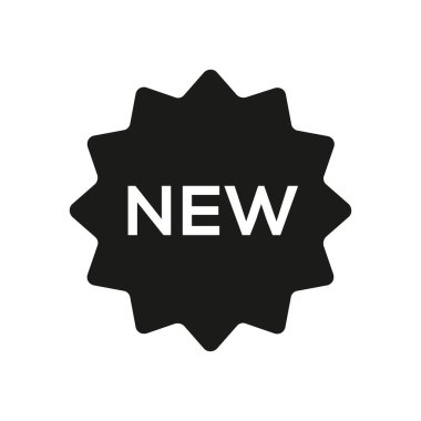 Beyaz arka plan üzerinde yeni ürün simgesini kavramı