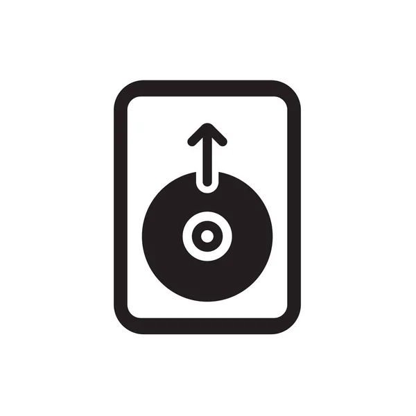 Hard Disk Icon Консепт Білому Тлі — стокове фото