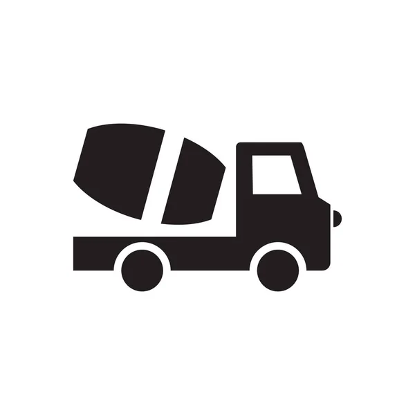 Mixing Truck Icon Concept White Background — Stock Photo, Image