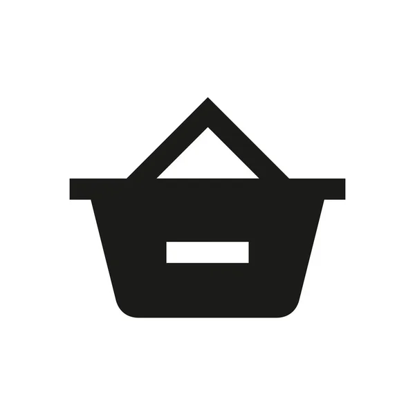 Warenkorb Icon Konzept Auf Weißem Hintergrund — Stockfoto