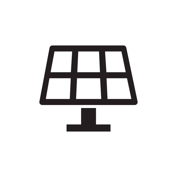 Solární Energie Ikonu Koncept Bílém Pozadí — Stock fotografie