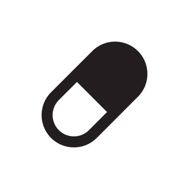 Beyaz arka plan üzerinde tıbbi hapları simgesi kavramı