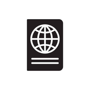 Passport simgesini kavramı beyaz arka plan üzerinde