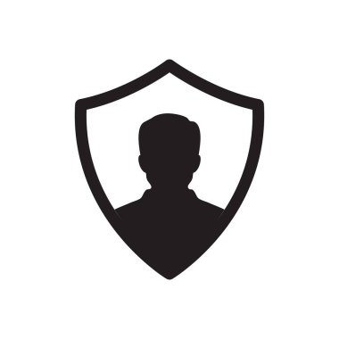 Beyaz arka plan üzerinde kişisel veri simgesi kavramı