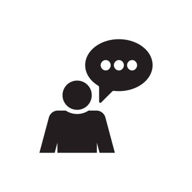 Simge kavramı beyaz zemin üzerine röportaj