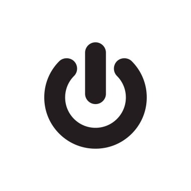 Switch Off simgesi kavramı beyaz arka plan üzerinde