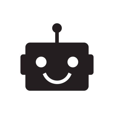 Robo Danışmanı simgesi kavramı beyaz arka plan üzerinde