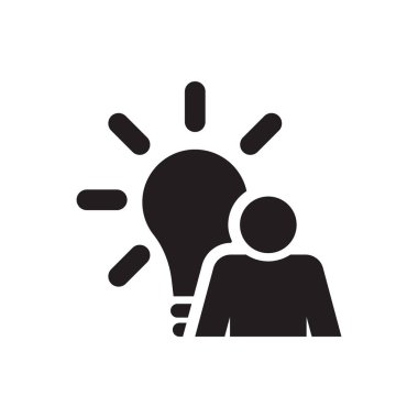 Beyin takımı simge kavramı beyaz arka plan üzerinde