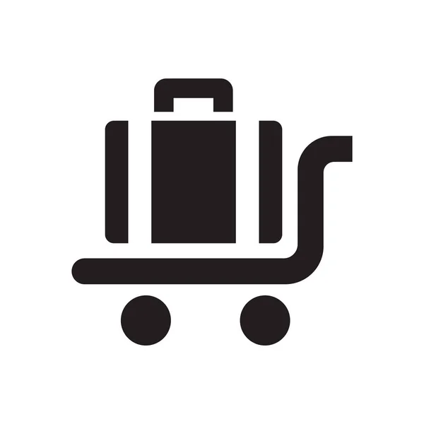 Bagage Pictogram Concept Witte Achtergrond — Stockfoto
