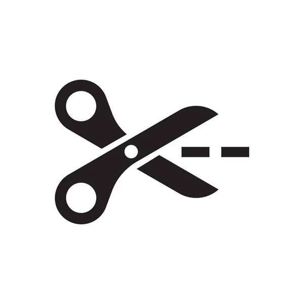 Scissors Icon Concept Fondo Bianco — Foto Stock