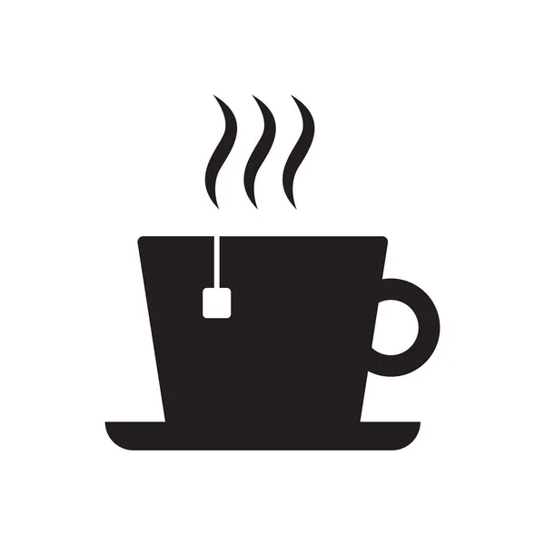 Tasse Tee Ikone Konzept Auf Weißem Hintergrund — Stockfoto