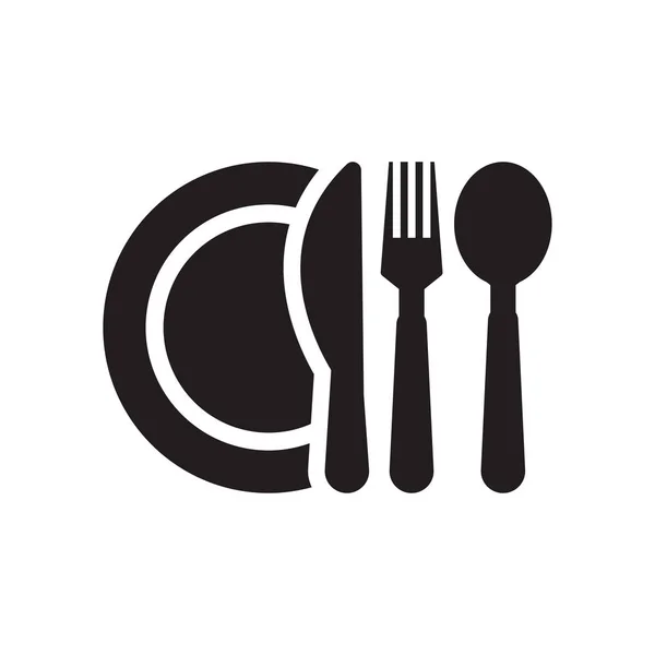 Dinner Icon Concept White Background — Stock Photo, Image