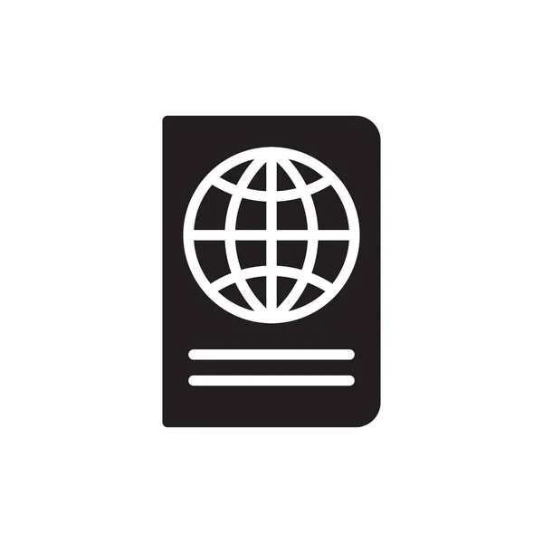 Passport Icon Консепт Білому Тлі — стокове фото