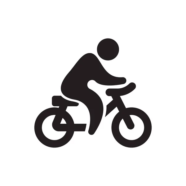 Bicycling Icon Concept White Background — Stock Photo, Image