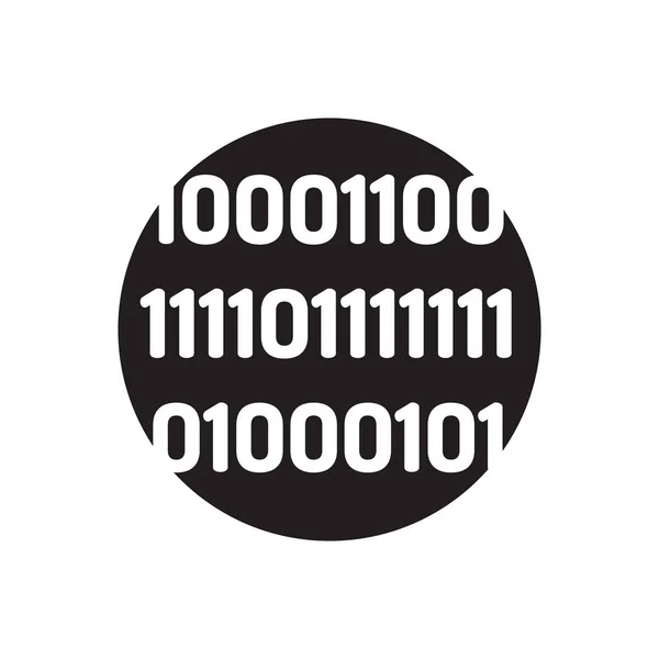 Binary Icon Concept Latar Belakang Putih — Stok Foto
