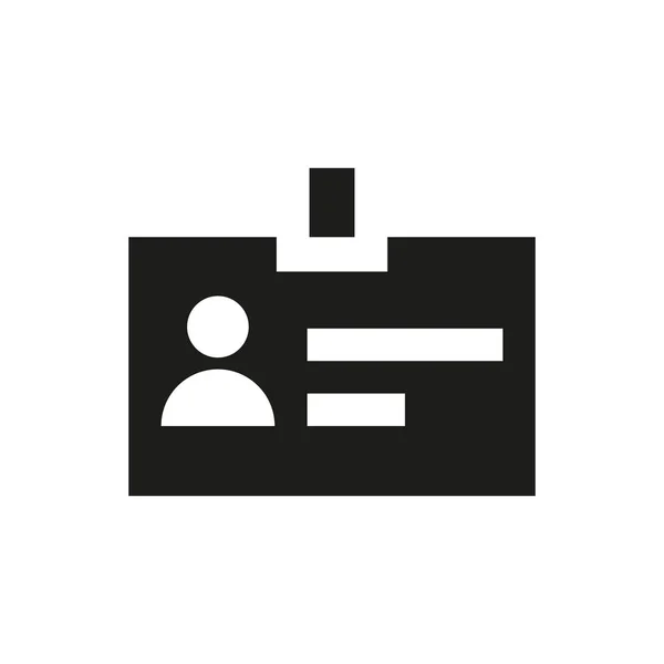 Personalausweis Icon Konzept Auf Weißem Hintergrund — Stockfoto