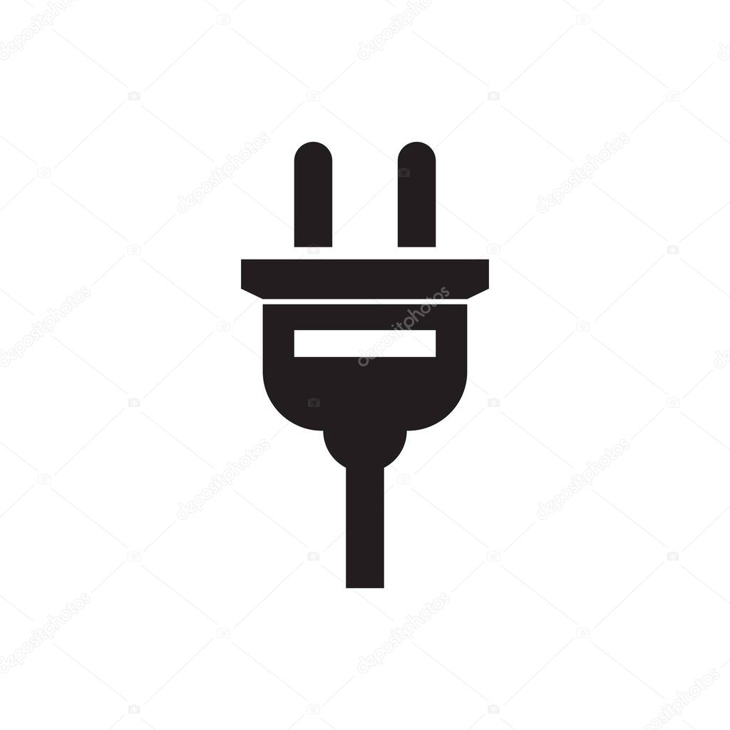 PLUG IN ICON CONCEPT on white background