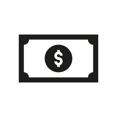 Para simgesi kavramı beyaz arka plan üzerinde