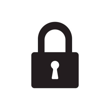 Kilitleme kavramı, illüstrasyon izole beyaz 