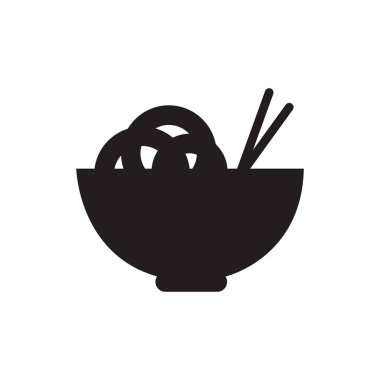 Erişte simgesi beyaz arka plan üzerinde izole kavramı