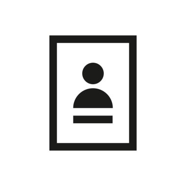 Vesikalık simgesi beyaz arka plan üzerinde izole kavramı