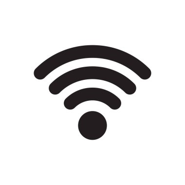 Beyaz arka plan üzerinde izole Wifi simgesi kavramı