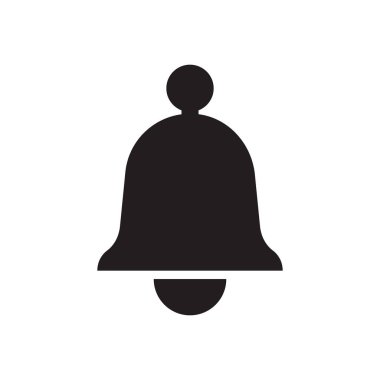 Bell simgesi beyaz arka plan üzerinde izole kavramı