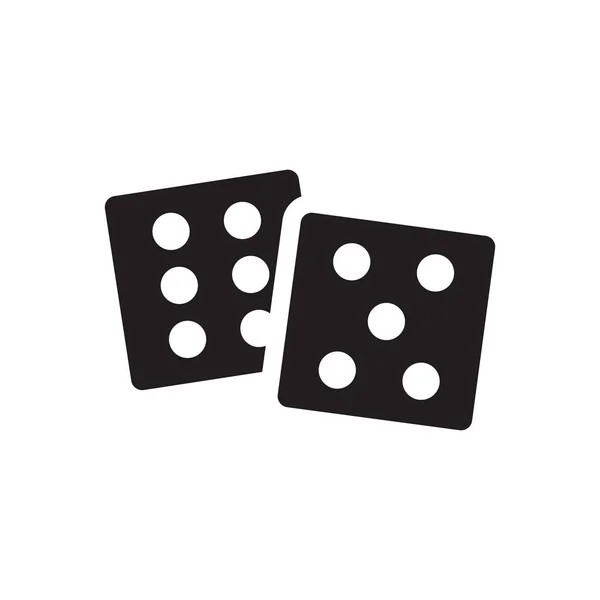 Glücksspiel Ikone Konzept Auf Weißem Hintergrund — Stockfoto