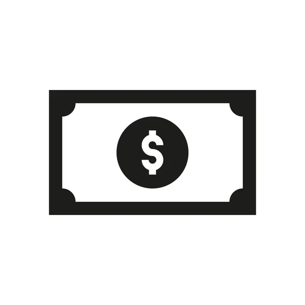 Cash Pictogram Concept Witte Achtergrond — Stockfoto