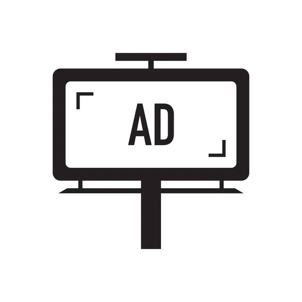Billboard Ads Icon Concept — Stok Foto