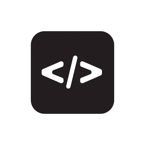 Coding Icon Консепт Ізольовано Білому Тлі — стокове фото