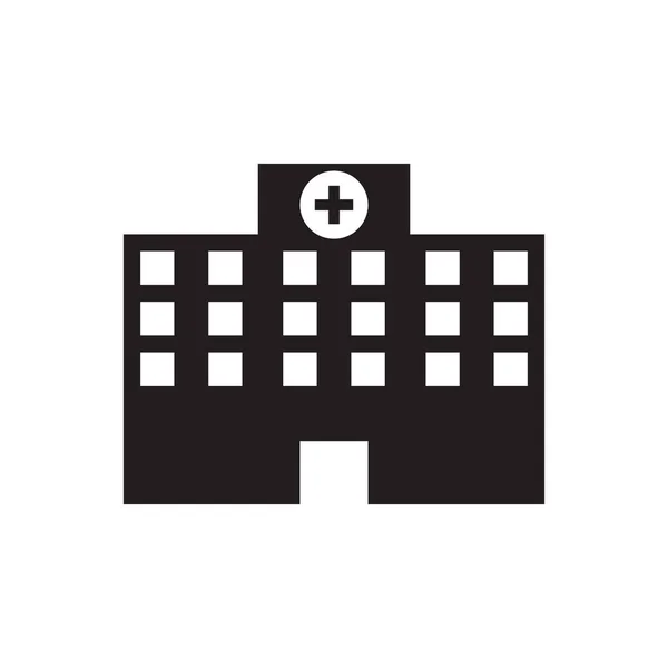 Hospital Icon Concept Isolated White Background — Stock Photo, Image