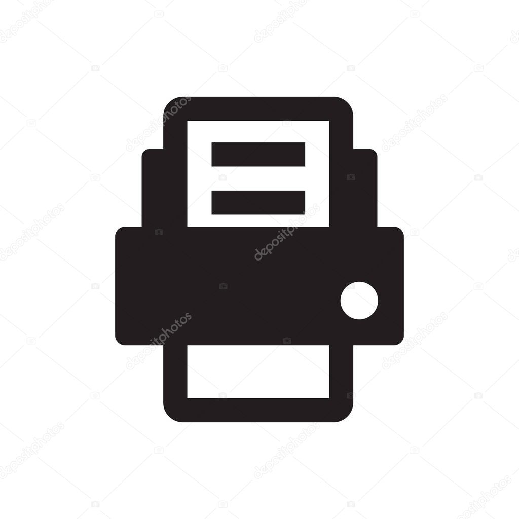 PRINTER ICON CONCEPT isolated on white background