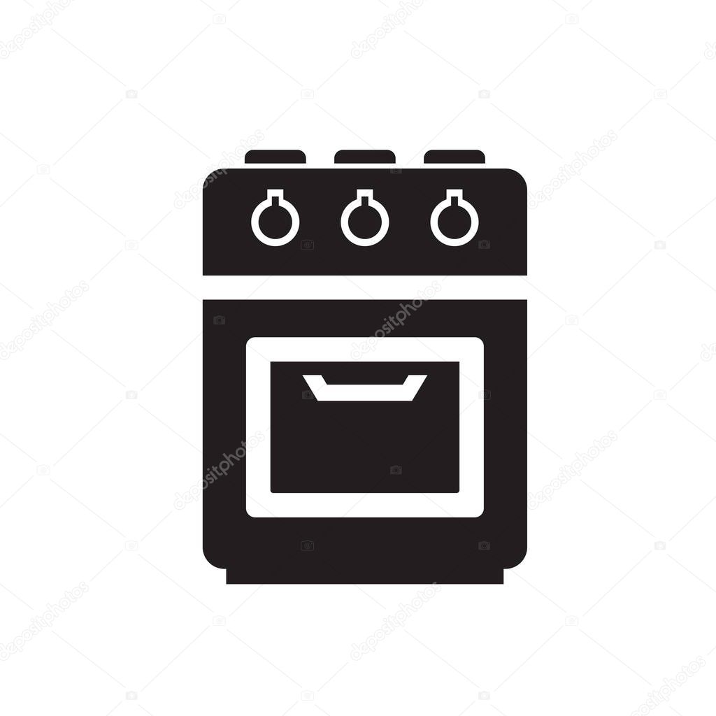 OVEN ICON CONCEPT isolated on white background