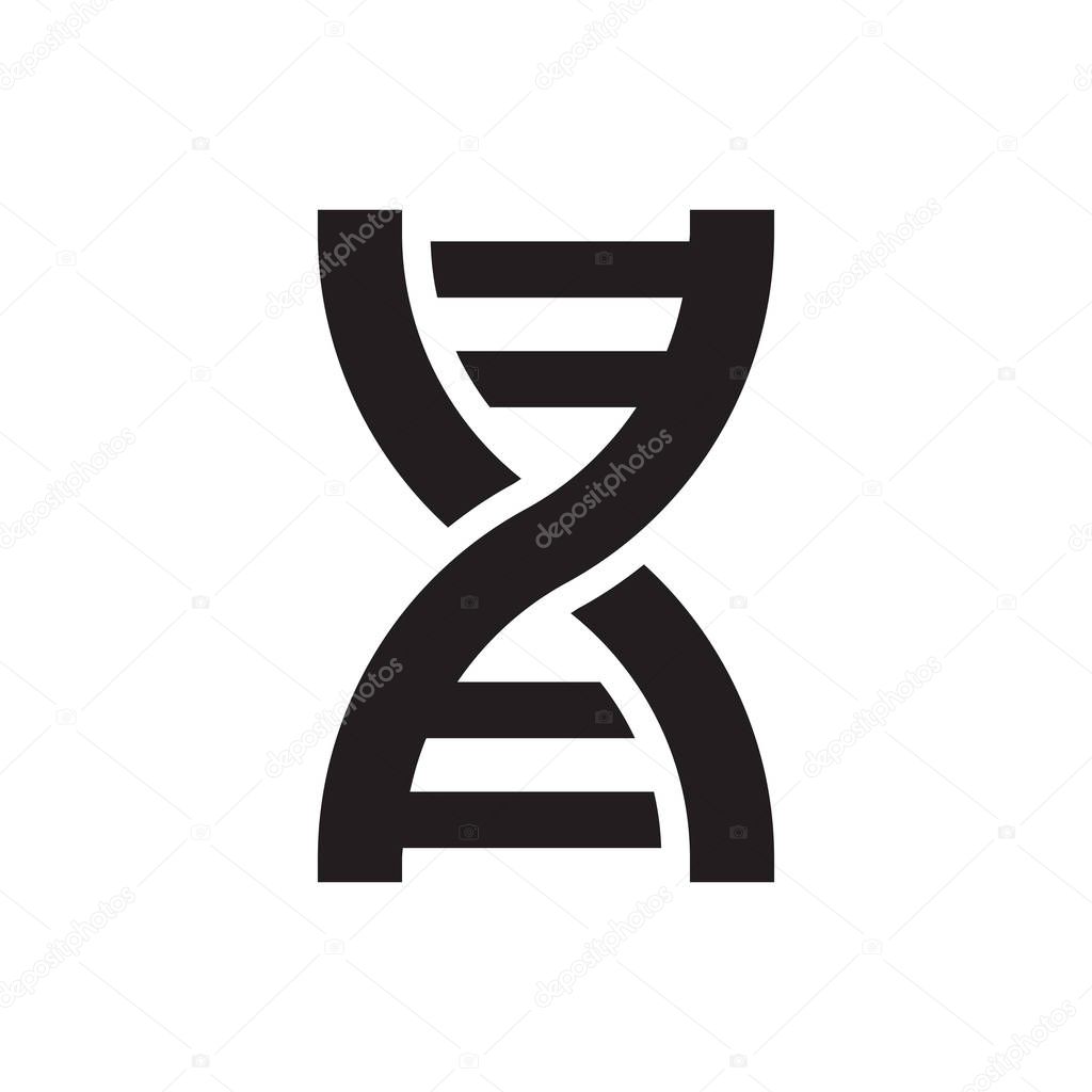 DNA ICON CONCEPT isolated on white background