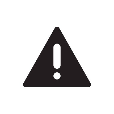 Uyarı simgesi beyaz arka plan üzerinde izole kavramı