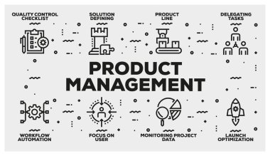 Ürün yönetimi satır Icon Set