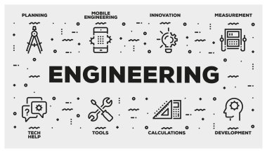 Mühendislik satır Icon Set