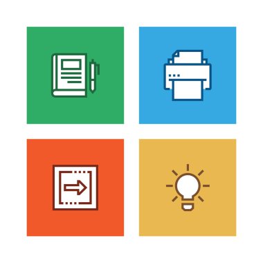 Temel simgeler satır Icon Set