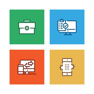 Web Tasarım çizgi Icon Set