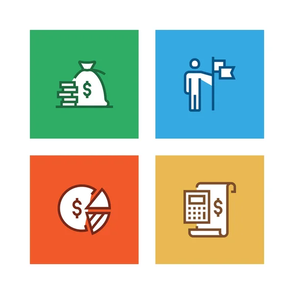 Marketing Line Icon Set Illustration — Stockfoto