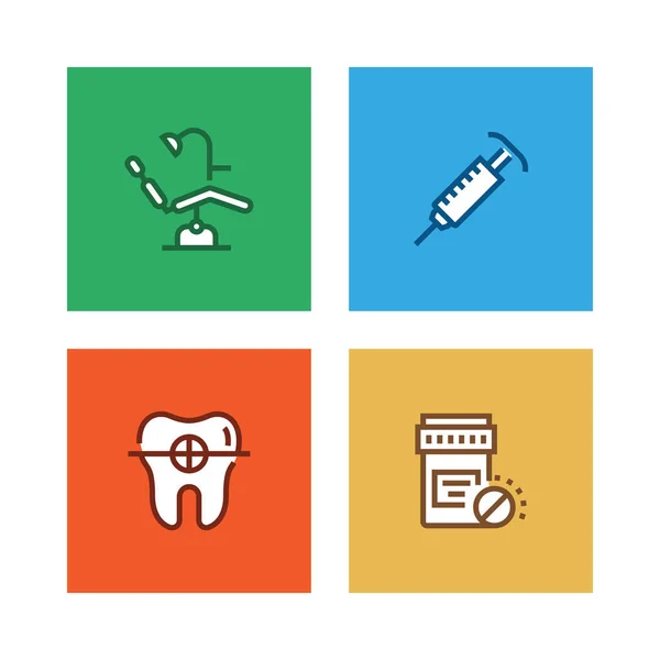 Иллюстрация Dental Icon Set — стоковое фото