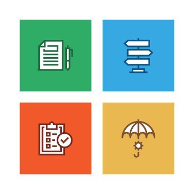 Uyum satır Icon Set