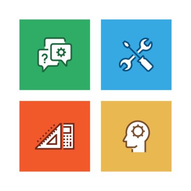 Mühendislik satır Icon Set