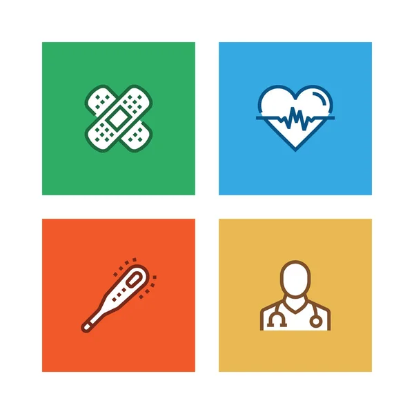 Medical Line Icon Set — Stock Photo, Image