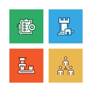 Ürün yönetimi satır Icon Set