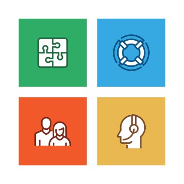İş öğeleri satır Icon Set