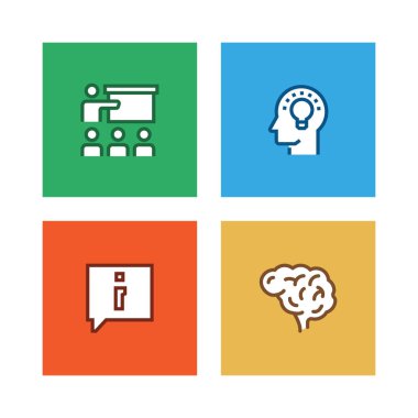 Danışmanlık hattı Icon Set